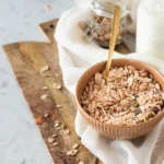 brown wooden spoon on white ceramic bowl